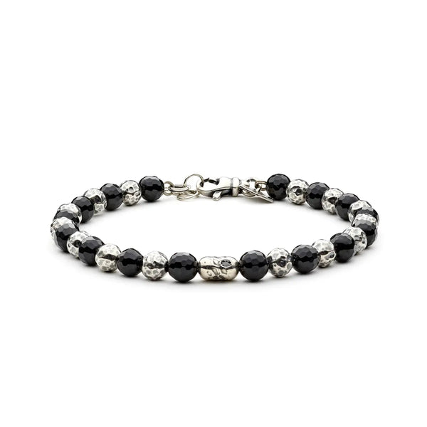 Bracciale Antracite Saloon Western in argento e pietre dure naturali