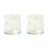 Venini Bicchiere On the Rocks in cristallo trasparente, set da 2 pezzi con design organico irregolare 343.40 CR