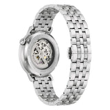 Bulova Aerojet 96A353 vista fondello a vite con vetro a vista sul movimento automatico e bracciale acciaio