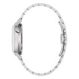 Bulova Aerojet 96A353 vista laterale profilo cassa acciaio con corona e bracciale chiusura deployante