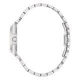 Bulova Classics orologio donna vista laterale profilo cassa acciaio con corona e bracciale integrato 96M176