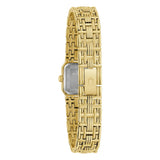Bulova Goddess of Time Sophia vista fondello con vetro zaffiro e chiusura bracciale acciaio IP gold 97P184