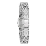 Bulova Goddess of Time Sophia vista fondello inciso con chiusura bracciale acciaio e vetro zaffiro 96P263