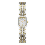 Bulova Goddess of Time Sophia orologio donna bicolore acciaio e oro quadrante Denchu argentato diamante 98P237