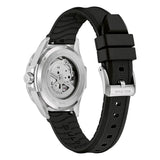 Bulova Marine Star 98B465 vista fondello a vista movimento automatico, cassa acciaio e cinturino caucciù nero con fibbia