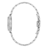 Bulova Super Seville vista laterale profilo cassa con lunetta zigrinata e bracciale acciaio chiusura deployante 96L354