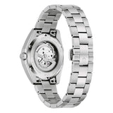 Bulova Surveyor 96A345 vista fondello a vista in acciaio con movimento automatico Miyota e vetro zaffiro