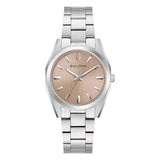 Bulova Surveyor orologio donna quadrante bronzo con indici a bastoni, cassa e bracciale in acciaio lucido 96L364