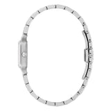 Bulova Sutton orologio donna vista laterale profilo sottile cassa acciaio con corona e chiusura deployante 96L357