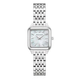 Bulova Sutton orologio donna cassa quadrata acciaio quadrante madreperla guilloché bracciale acciaio 96L357