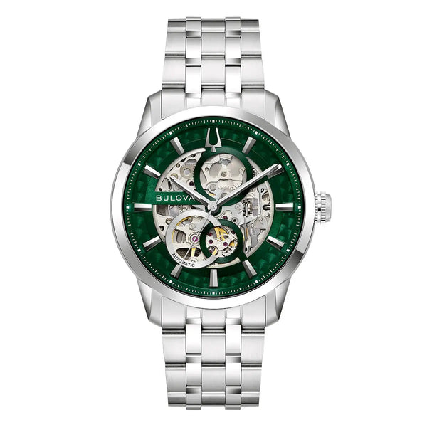 Orologio Bulova Sutton Solo Tempo Scheletrato 96A329