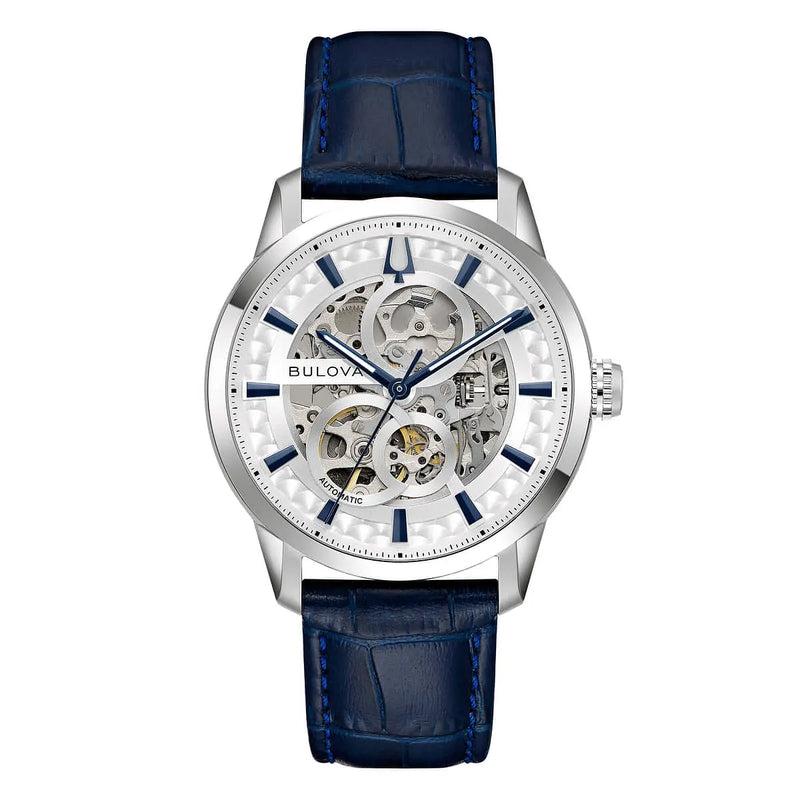 Orologio Bulova Sutton Solo Tempo Scheletrato 96A330