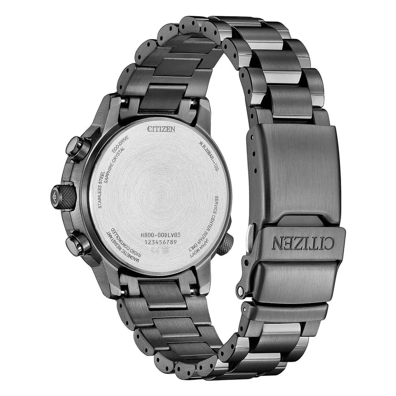 Citizen Crono Pilot Radiocontrollato AT8304-57W fondello