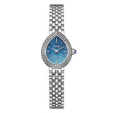 Citizen Lady Orologio da Polso donna Eco-Drive quadrante blu cassa ovale con diamanti bracciale acciaio EX1540-58L