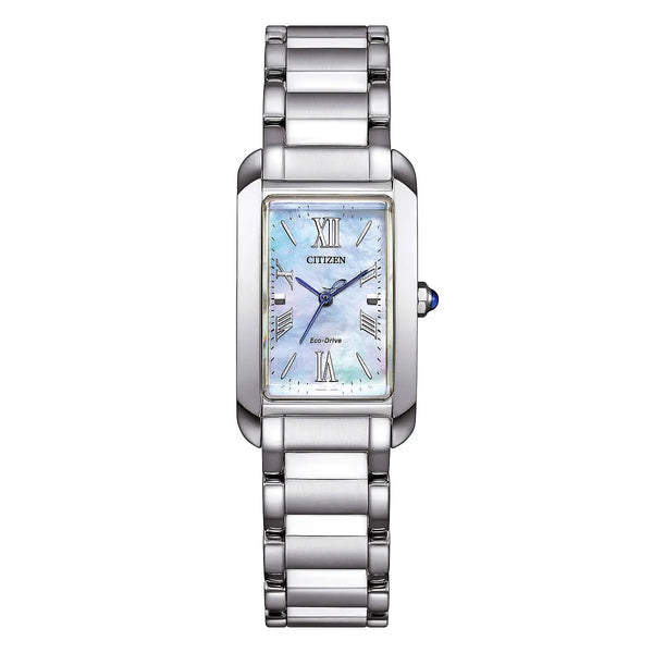 Orologio Citizen Lady Rettangolare Azzurro EW5620-55N