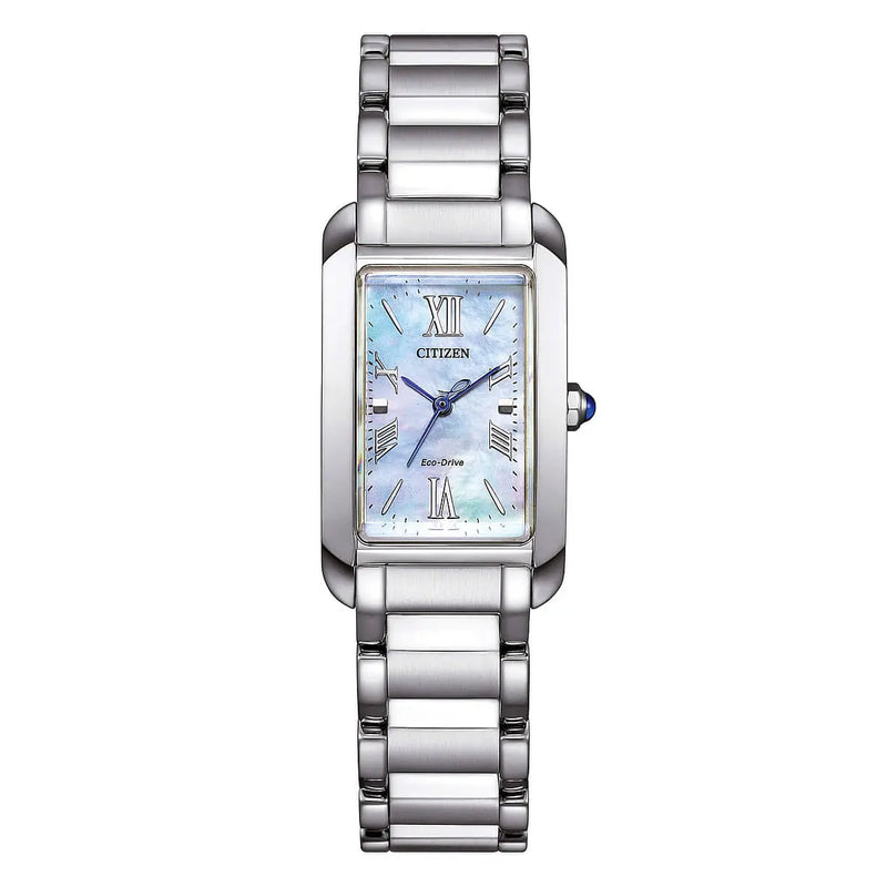 Orologio Citizen Lady Rettangolare Azzurro EW5620-55N