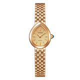 Citizen Lady Orologio da Polso donna cassa ovale IP oro rosa quadrante rosa texture bracciale acciaio oro rosa EX1553-56X