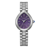 Citizen Lady Orologio da Polso donna Eco-Drive quadrante viola cassa a goccia bracciale acciaio EM1200-55X