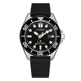 Citizen Promaster Diver Eco-Drive quadrante nero con lunetta girevole e cinturino uretano nero, 200m BN0266-07E