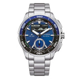 Citizen Promaster WaveTracker Eco-Drive quadrante blu con bracciale acciaio, lunetta girevole e display maree JV3006-50L