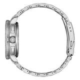 Citizen Promaster WaveTracker vista laterale cassa acciaio con corona e pulsanti, lunetta girevole JV3001-53E