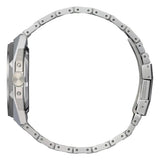 Citizen SERIE 8 vista laterale cassa acciaio con corona e profilo sfaccettato, bracciale integrato NB6080-51W