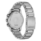 Citizen SuperTitanio26 vista fondello a vite in SuperTitanio con incisioni Eco-Drive e chiusura deployante CA4750-51E