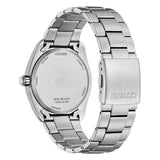 Citizen SuperTitanio26 vista fondello a vite in titanio con incisioni Eco-Drive e chiusura bracciale AW1900-50X