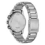 Citizen SuperTitanio26 cronografo vista fondello a vite in titanio con incisioni e chiusura bracciale CA4750-51X