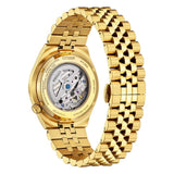 Citizen Tsuyosa Edizione Limitata vista fondello a vista movimento automatico bracciale acciaio dorato NK0022-50A