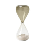 Venini Clessidra in vetro soffiato tecnica Incalmo, bulbo superiore grigio fumé e inferiore cristallo trasparente 420.06 SN