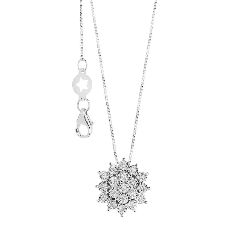 Comete Collana Momenti Oro Bianco e Diamanti