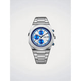 D1 Milano Orologio da Polso Chronograph Blue Pulse quadrante argentato con contatori blu e bracciale acciaio CHBJ26