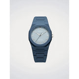 D1 Milano Orologio da Polso Polycarbon After Dark blu con quadrante azzurro e bracciale integrato in policarbonato PCBJ51