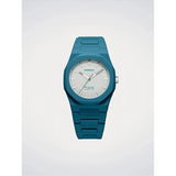 D1 Milano Orologio da Polso Polycarbon City Lights cassa policarbonato blu quadrante bianco bracciale integrato PCBJ52