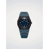 D1 Milano Polycarbon Diver Wave Drift orologio subacqueo blu con quadrante blu e lunetta nera 10ATM PDBJ02