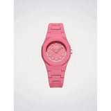 D1 Milano Orologio da Polso Polychrono Soft Blush rosa in policarbonato con quadrante granulato e indici applicati NCBJ12