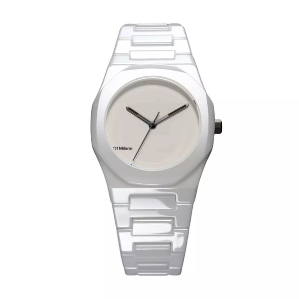 Orologio D1 Milano Pure White Ceramica CEBU02