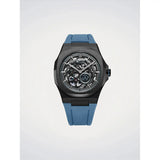 D1 Milano Orologio Skeleton Crimson Core cassa nera in acciaio con quadrante scheletrato e cinturino blu in gomma SKRJ19