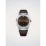 D1 Milano Orologio Ultra Thin Earthline quadrante California marrone raggiera, cassa acciaio e cinturino pelle vitello UHLJ01