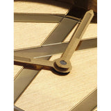 D1 Milano Ultra Thin Golden Inlay macro quadrante ottone dorato con lancette e linee geometriche lucide in rilievo UCBL05