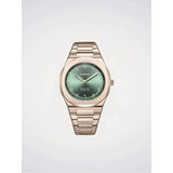 D1 Milano Ultra Thin Jade Mirage orologio quadrante verde soleil cassa ottagonale champagne PVD bracciale acciaio UHBJ09