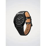 D1 Milano Ultra Thin Kevlar Unit vista laterale cinturino kevlar nero con interno pelle naturale UHKJ01