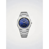 D1 Milano Ultra Thin Light Illusion orologio quadrante blu soleil con datario, cassa ottagonale acciaio e bracciale integrato UHBJ07