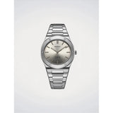 D1 Milano Orologio da Polso Ultra Thin Stone Sealed quadrante grigio raggiera bracciale acciaio integrato UCBU04