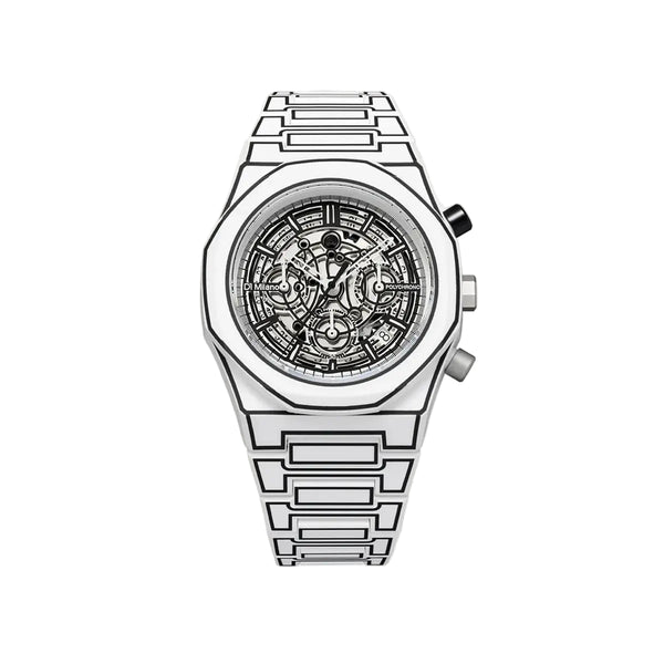 Orologio D1 Milano White Sketch Polychrono 40.5 mm PHBJ13