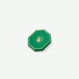 Swarovski Annual Edition Decor confezione ottagonale verde con logo cigno dorato, dettaglio packaging 5731715