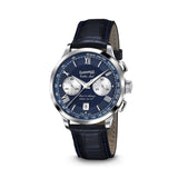 Eberhard & Co Extra Fort cronografo automatico quadrante blu con contatori argenté, cinturino alligatore blu 31957.04 CP