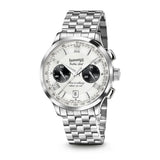 Eberhard & Co Extra Fort cronografo automatico quadrante argenté con contatori neri, bracciale acciaio 31957.02 CA99