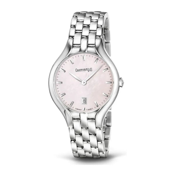 Eberhard & Co Orologio Donna Rêve quadrante madreperla rosa bracciale acciaio lucido design elegante 61009.03 CA